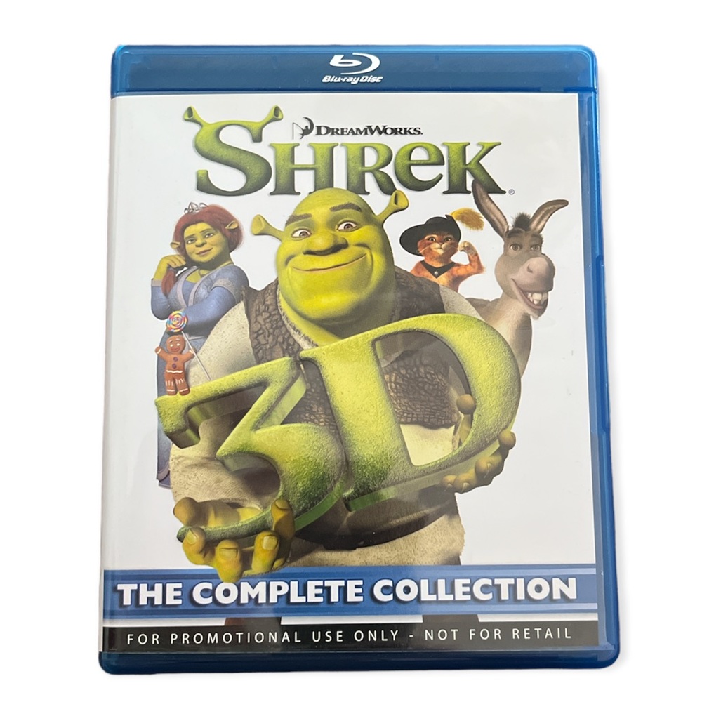 Blu-ray Disc DVD - Shrek 3D, The Complete Collection, 4 discs, perfect condition